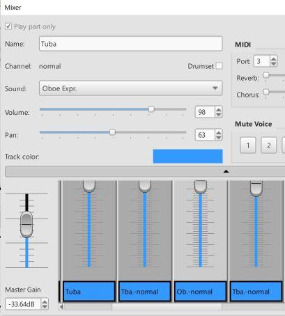 Mixer: Tuba with yet another Tuba channel