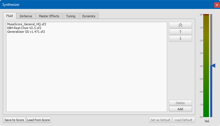 Fluid in Synthesizer