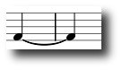 Tie to adjacent note
